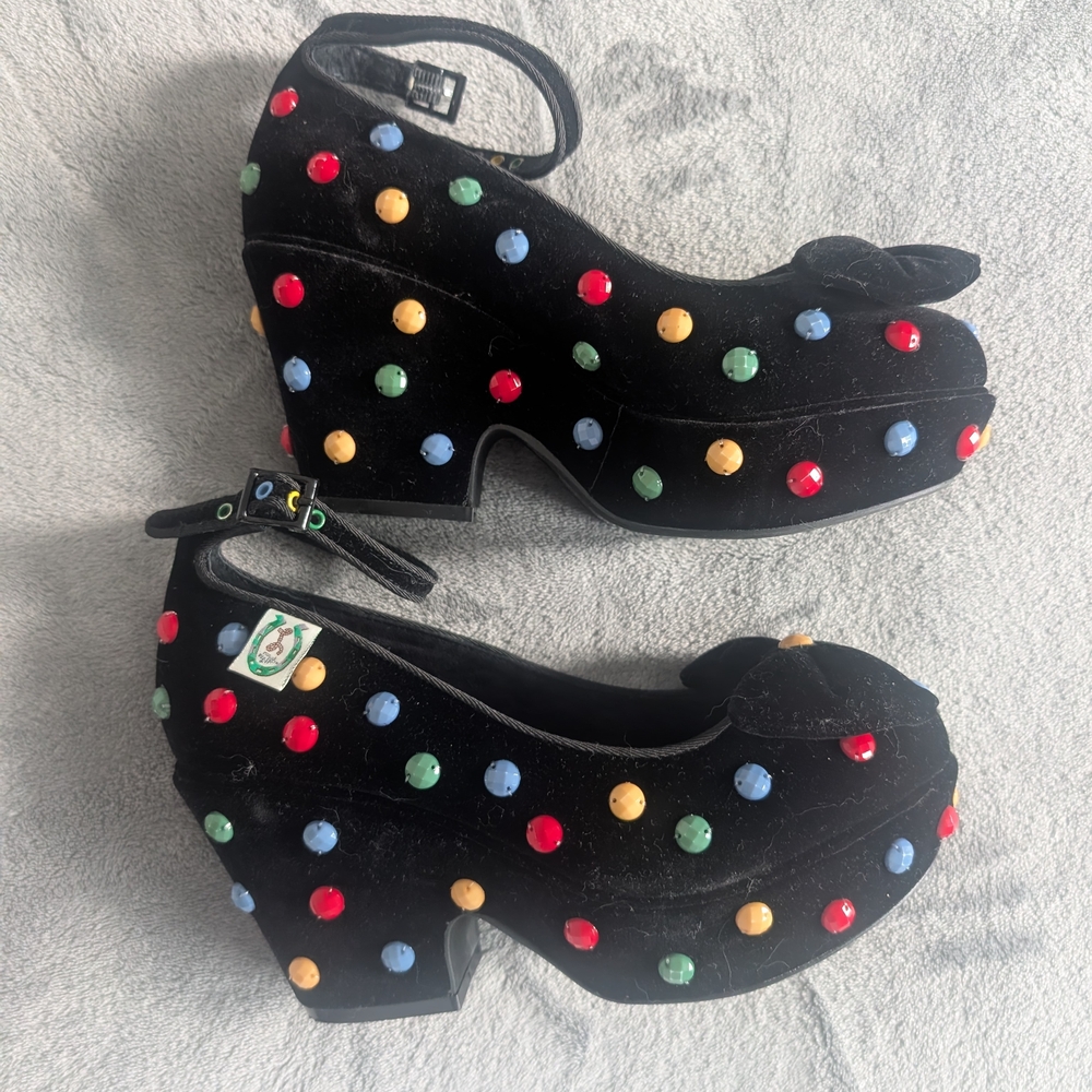 Playful Polka Dot Women's Heels
